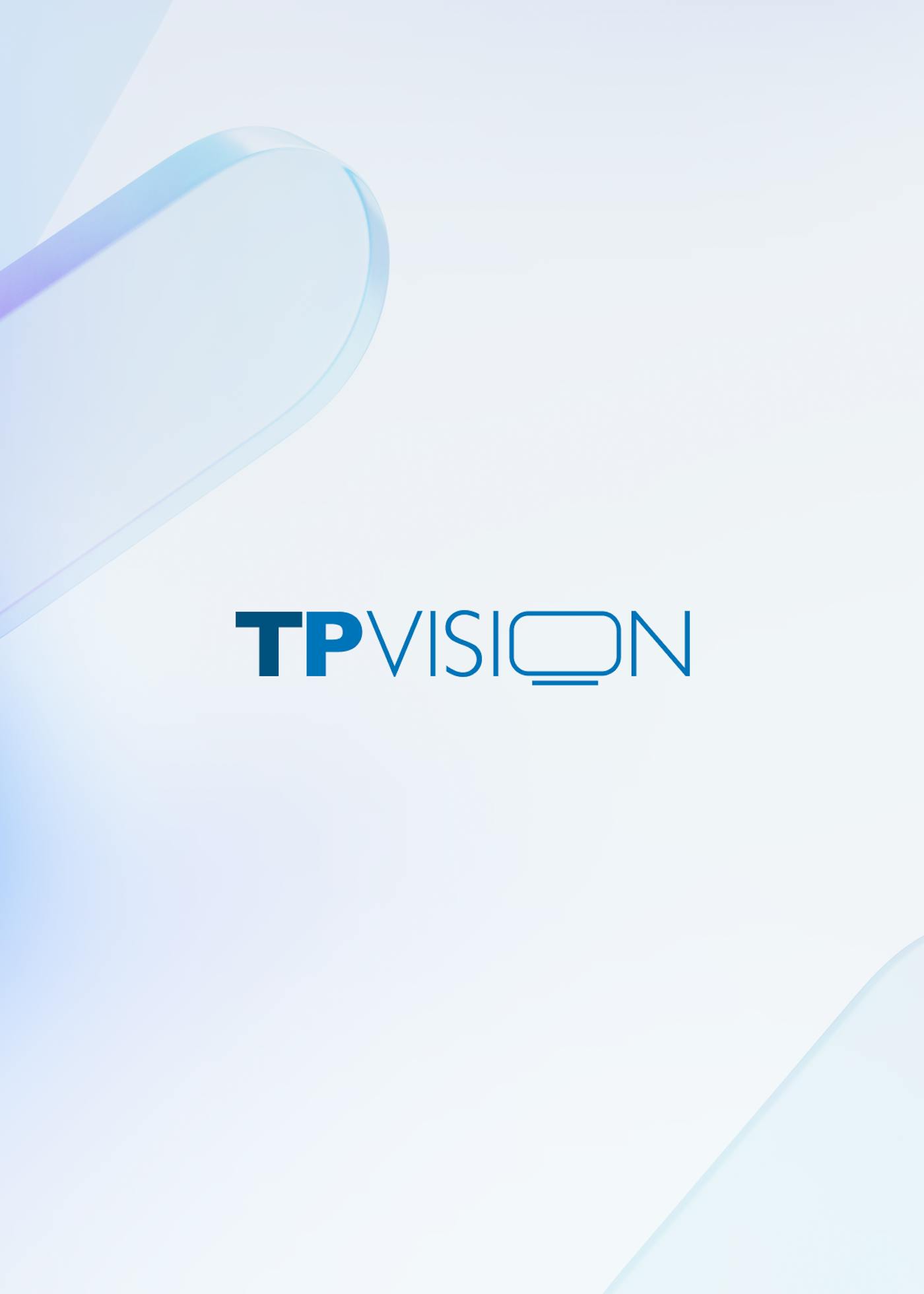 TPVision logo on a light blue background