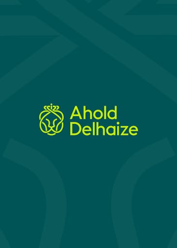Logo Ahold Delhaize on green background