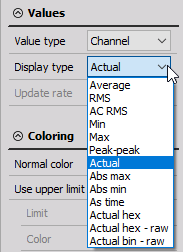 Display type setting on digital meter display widget Display type setting on digital meter display widget