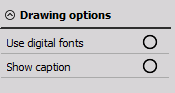Digital meter drawing options Digital meter drawing options