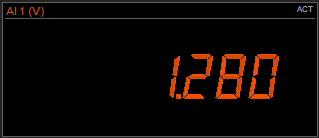 DewesoftX digital meter widget with use digital fonts option enabled DewesoftX digital meter widget with use digital fonts option enabled