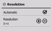 Resolution settings of the DewesoftX digital meter display widget Resolution settings of the DewesoftX digital meter display widget