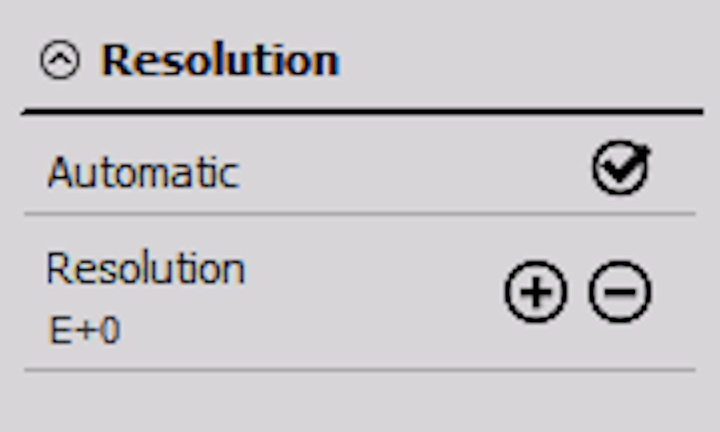 Resolution settings of the DewesoftX digital meter display widget