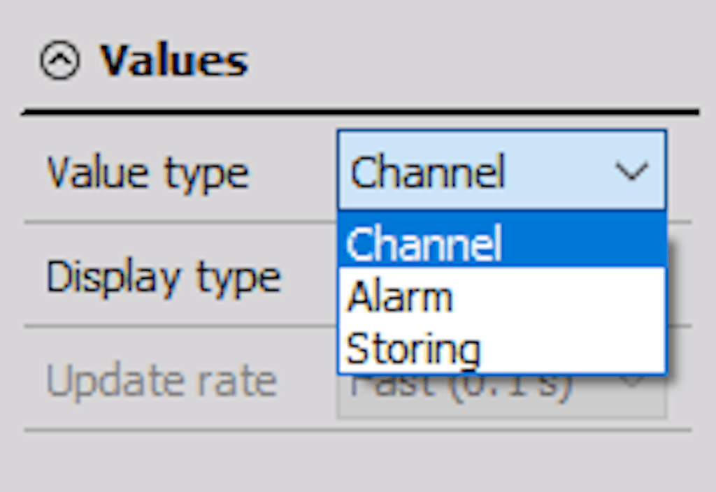 DewesoftX indicator lamp value types