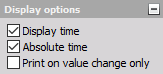 DeweosoftX tabular values display options DewesoftX tabular values display options