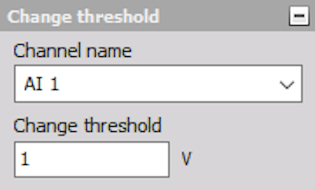 DewesoftX tabular values change treshold options