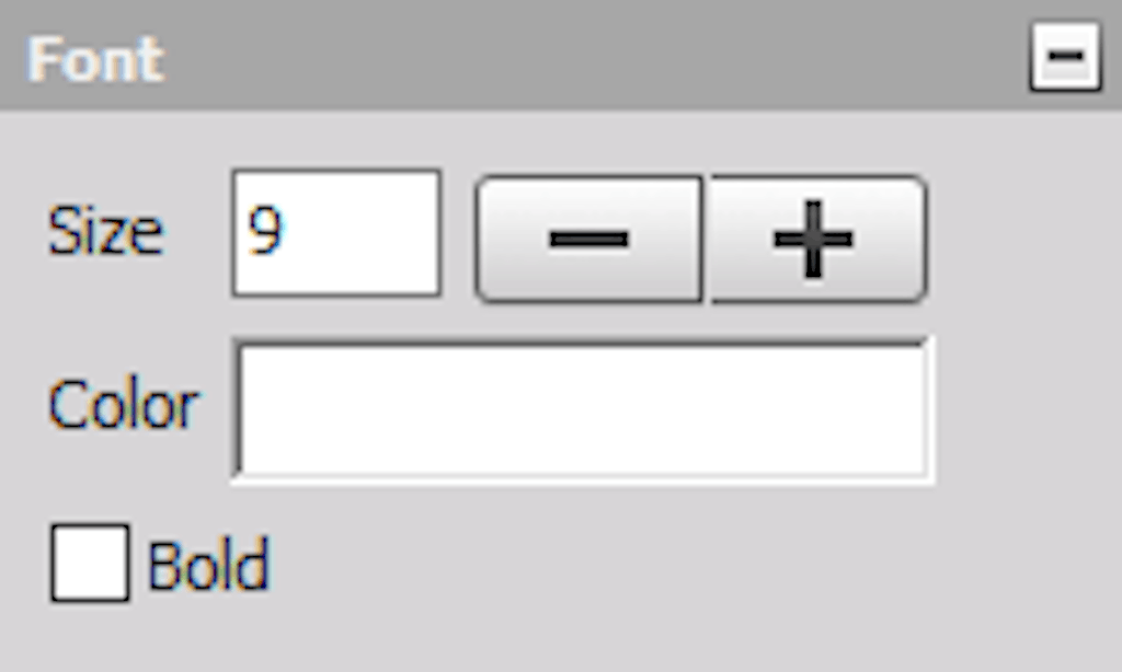 DewesoftX taular values display font options