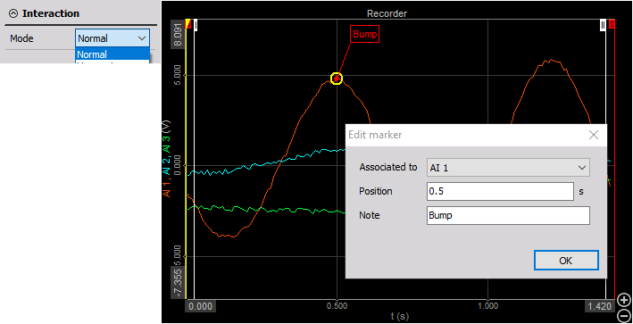 DewesoftX recorder interaction DewesoftX recorder interaction