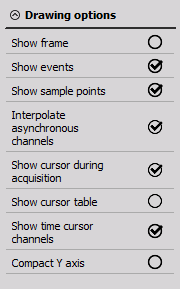 DewesoftX recorder drawing options DewesoftX recorder drawing options