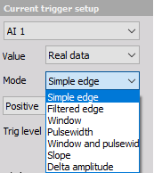 DewesoftX scope define mode DewesoftX scope define mode
