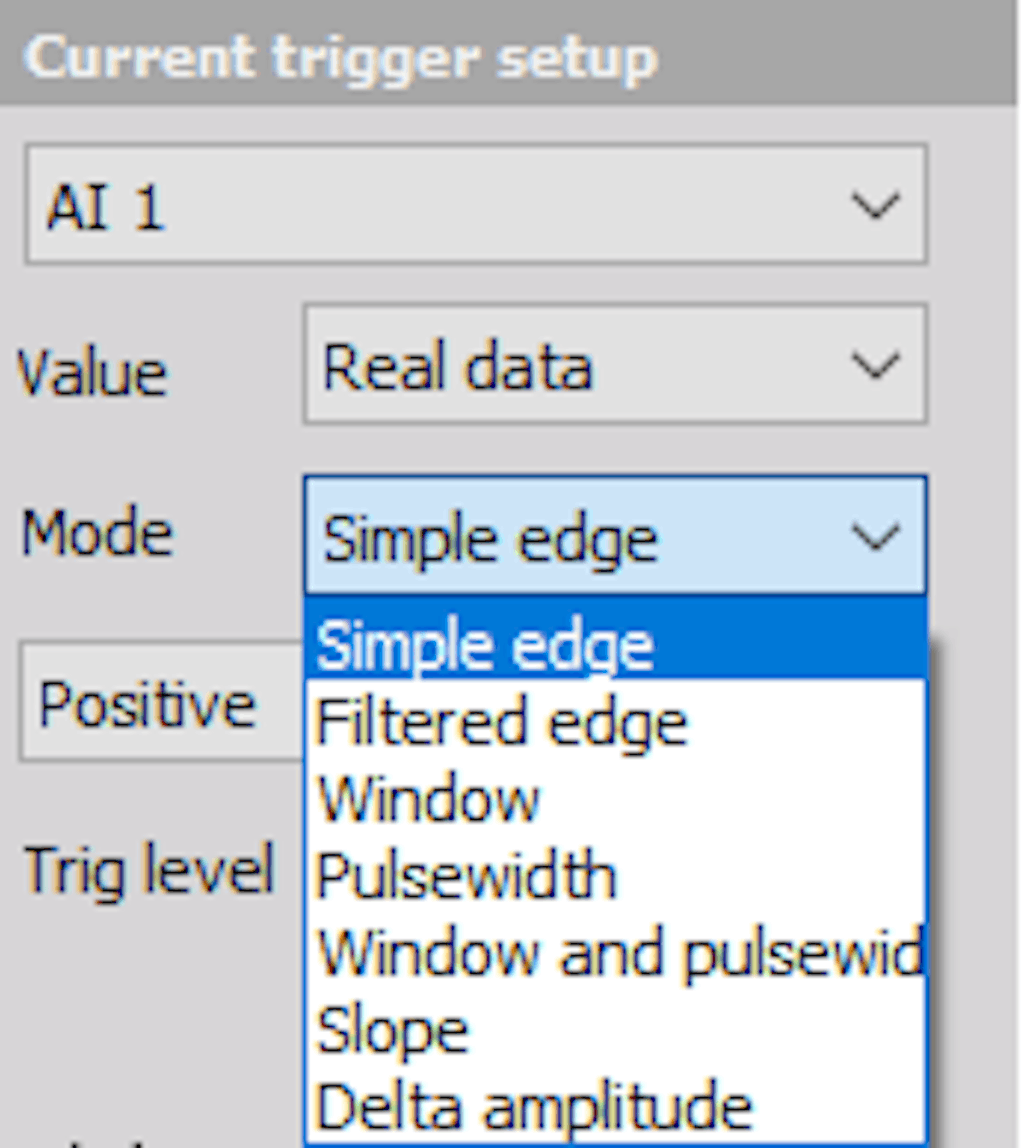 DewesoftX scope define mode