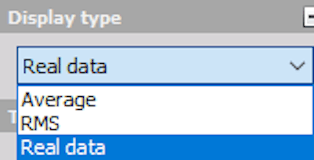 DewesoftX XY recorder display type options