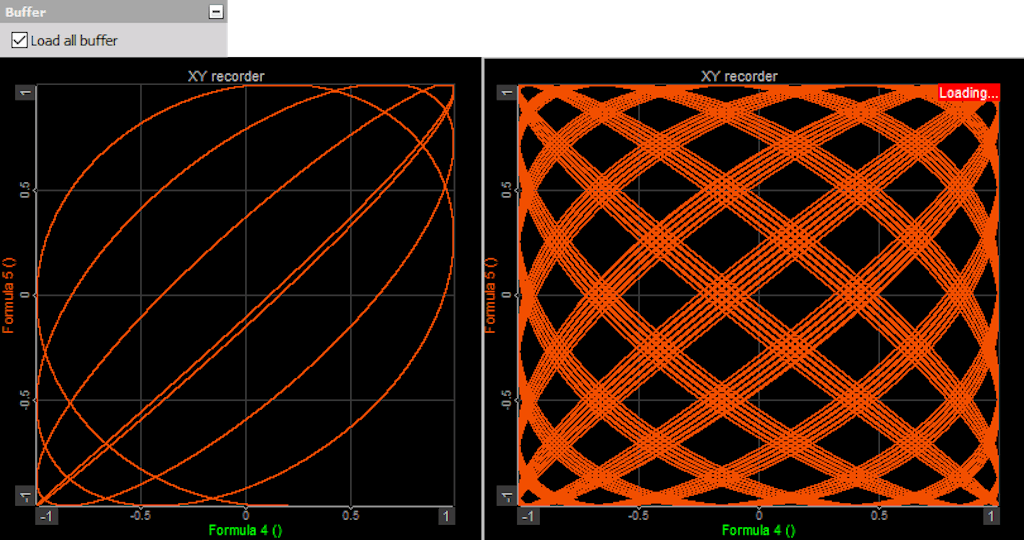 DewesoftX xy recorder load all buffer