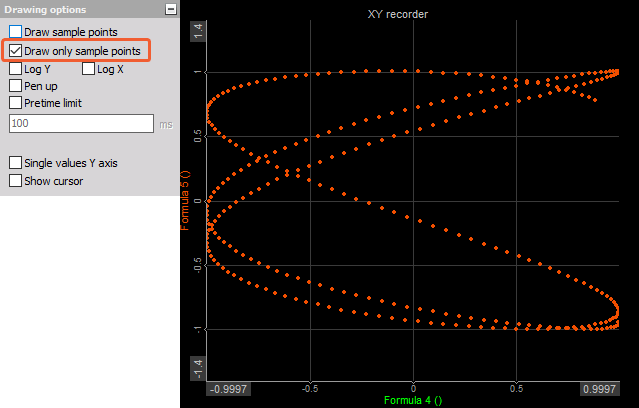 DewesoftX xy recorder draw only sample points DewesoftX xy recorder draw only sample points