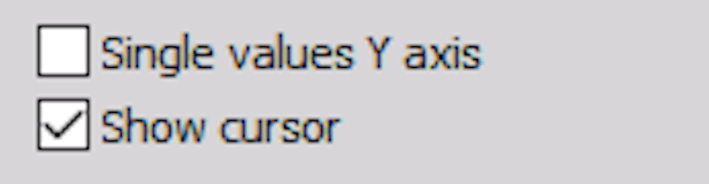 DewesoftX xy recorder show cursor 