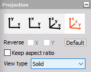 DewesoftX 3D graph projection settings DewesoftX 3D graph projection settings