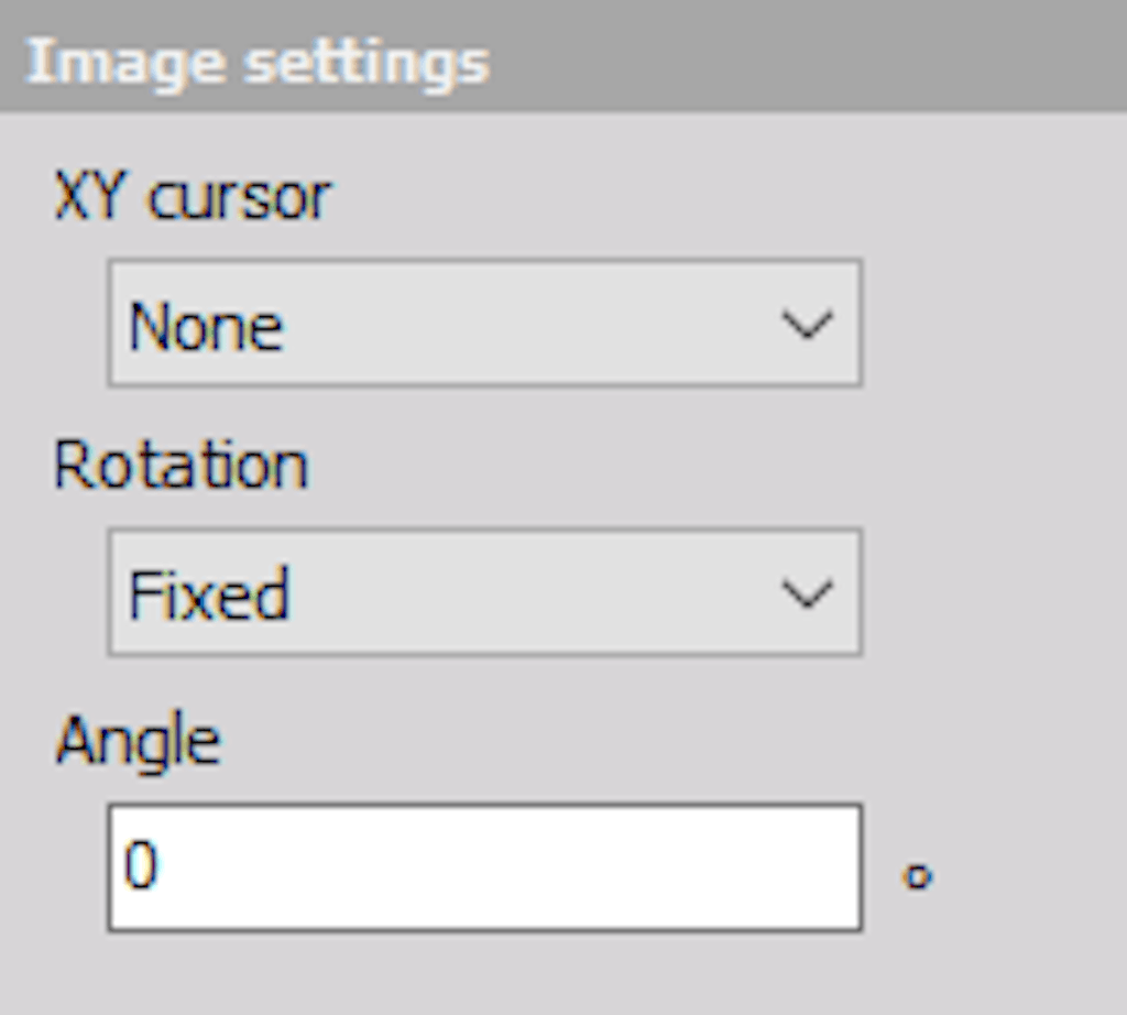 DewesoftX video additional image settings