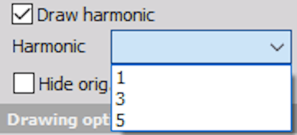 DewesoftX orbit graph select number harmonic
