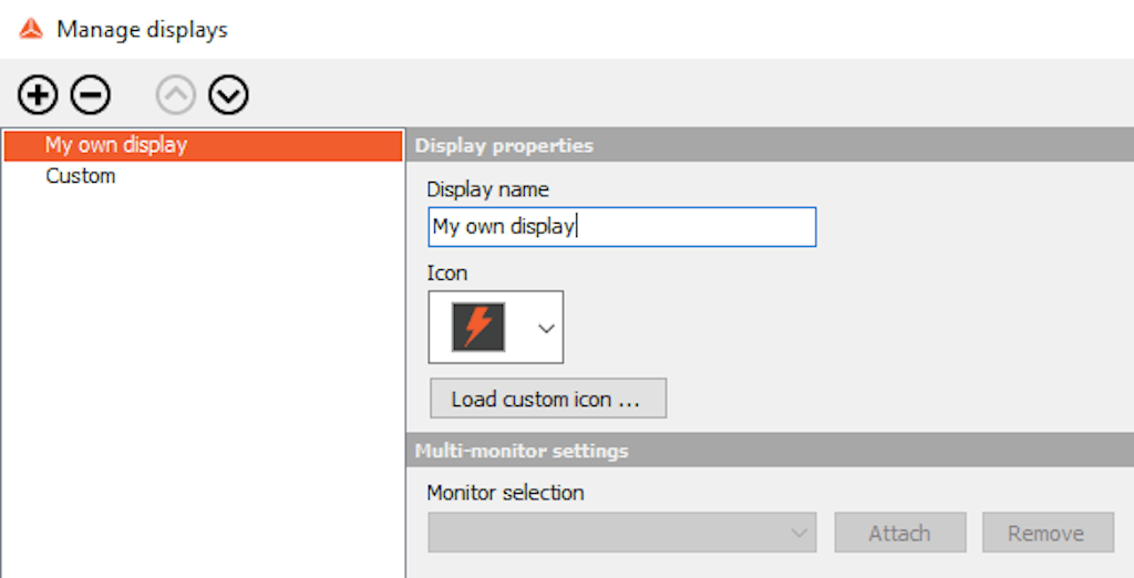 Adding an additional predefined display in DewesoftX