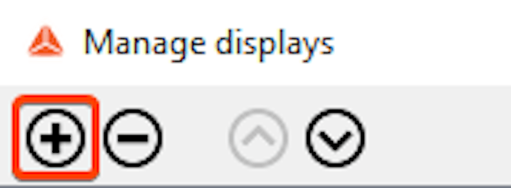 DewesoftX add new display icon