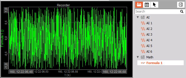 Single assigned input channel on recorder display widget Single assigned input channel on recorder display widget
