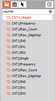 DewesoftX channel search feature DewesoftX channel search feature