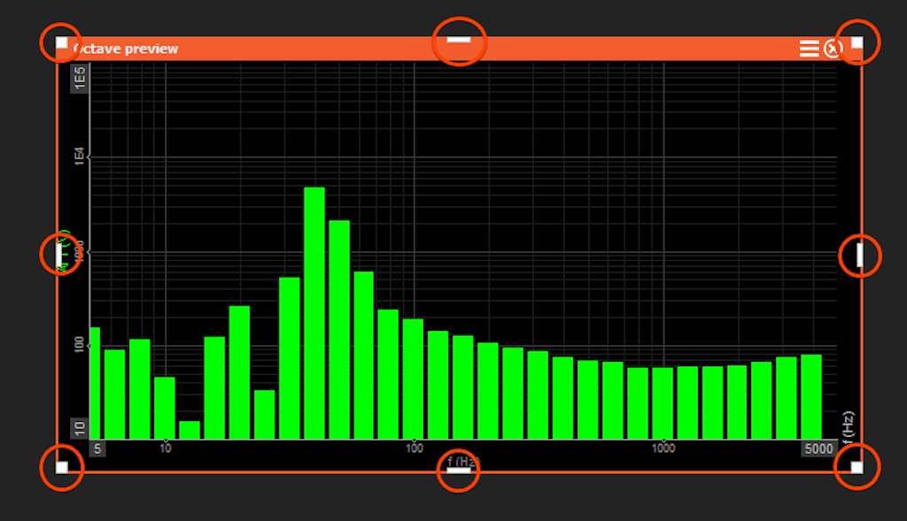 Display widget resize handlers