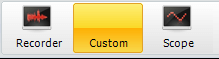 New custom displays will appear in the DewesoftX displays toolbar New custom displays will appear in the DewesoftX displays toolbar