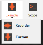 Sub-display icon with dropdown in DewesoftX Sub-display icon with dropdown in DewesoftX