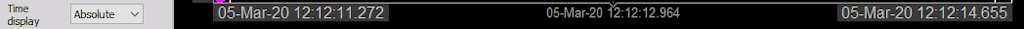 DewesoftX absolute time display DewesoftX absolute time display