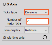 DewesoftX edit grid resolution by defining the number of ticks DewesoftX edit grid resolution by defining the number of ticks