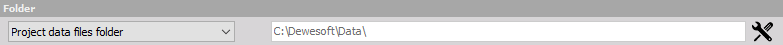 DewesoftX data files folder DewesoftX data files folder