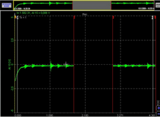 DewesoftX two-section data with the blank space between DewesoftX two-section data with the blank space between