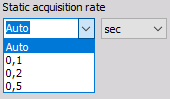 DewesoftX static acquisition rate DewesoftX static acquisition rate