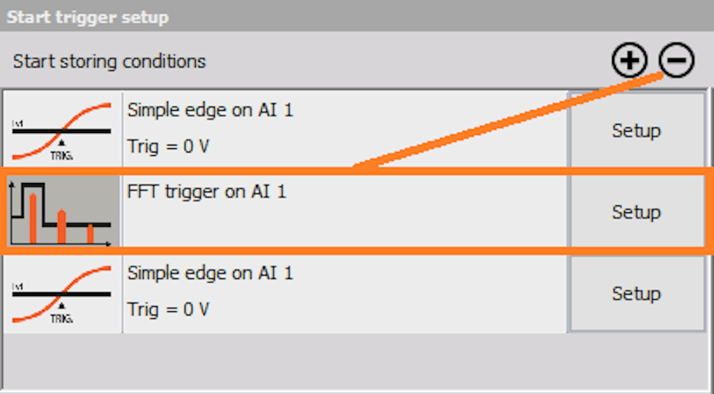 DewesoftX how to delete the start storing condition