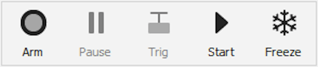 DewesoftX trigger control elements