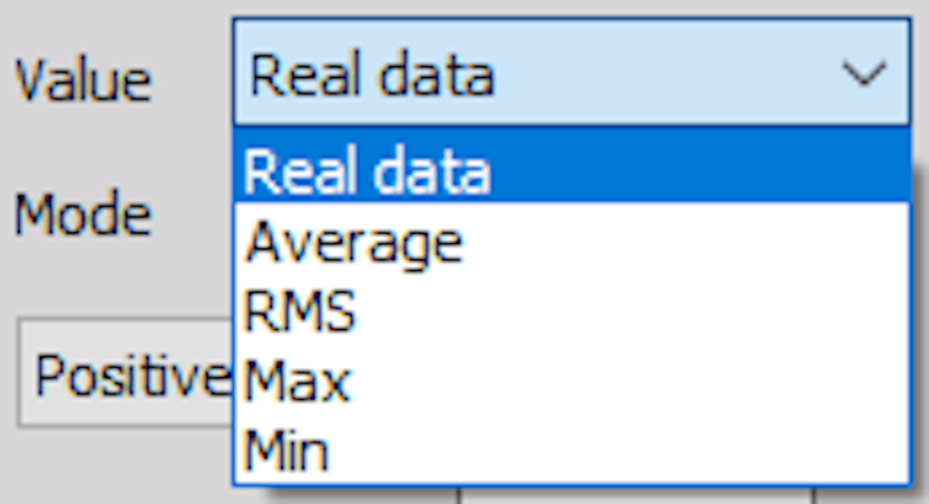 DewesoftX condition setup trigger data value