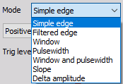 DewesoftX condition setup trigger data mode DewesoftX condition setup trigger data mode