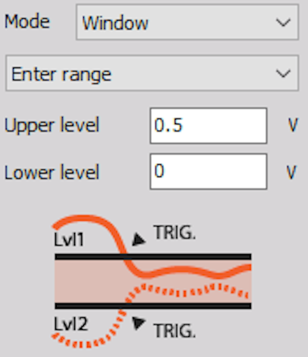 DewesoftX window enter range