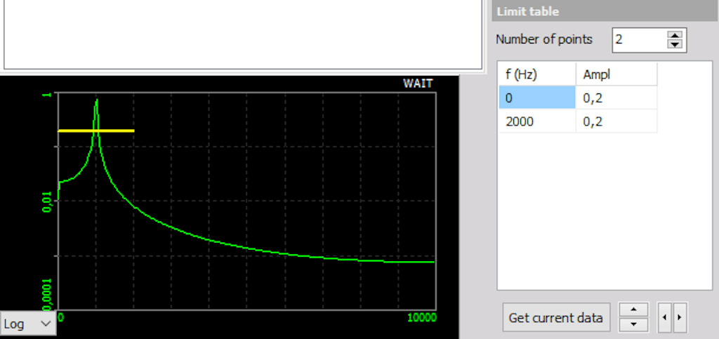 DewesoftX limit table 
