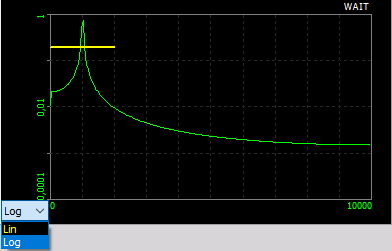 DewesoftX changing between Logarithm or Linear display DewesoftX changing between Logarithm or Linear display
