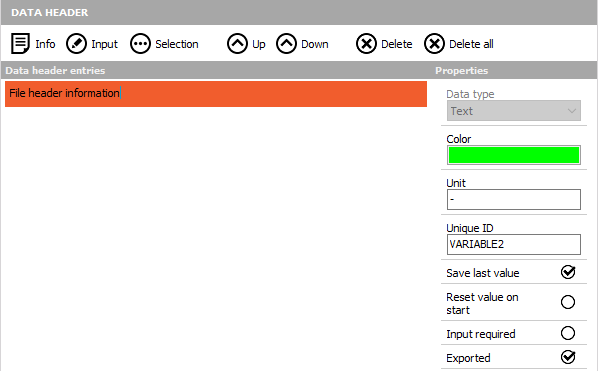 DewesoftX rename the Info description DewesoftX rename the Info description