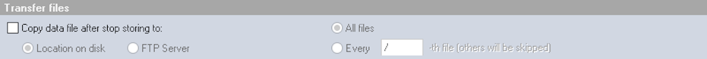 DewesoftX transfer files section in the Data manager