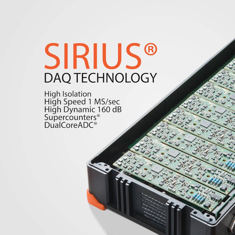 SIRIUS® R8DB | Portable High Channel Count DAQ system