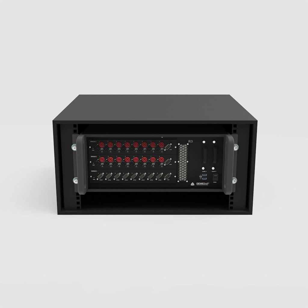 Das SIRIUS-R3-Datenerfassungssystem ist mit jedem 19''-Rack-Schrank kompatibel