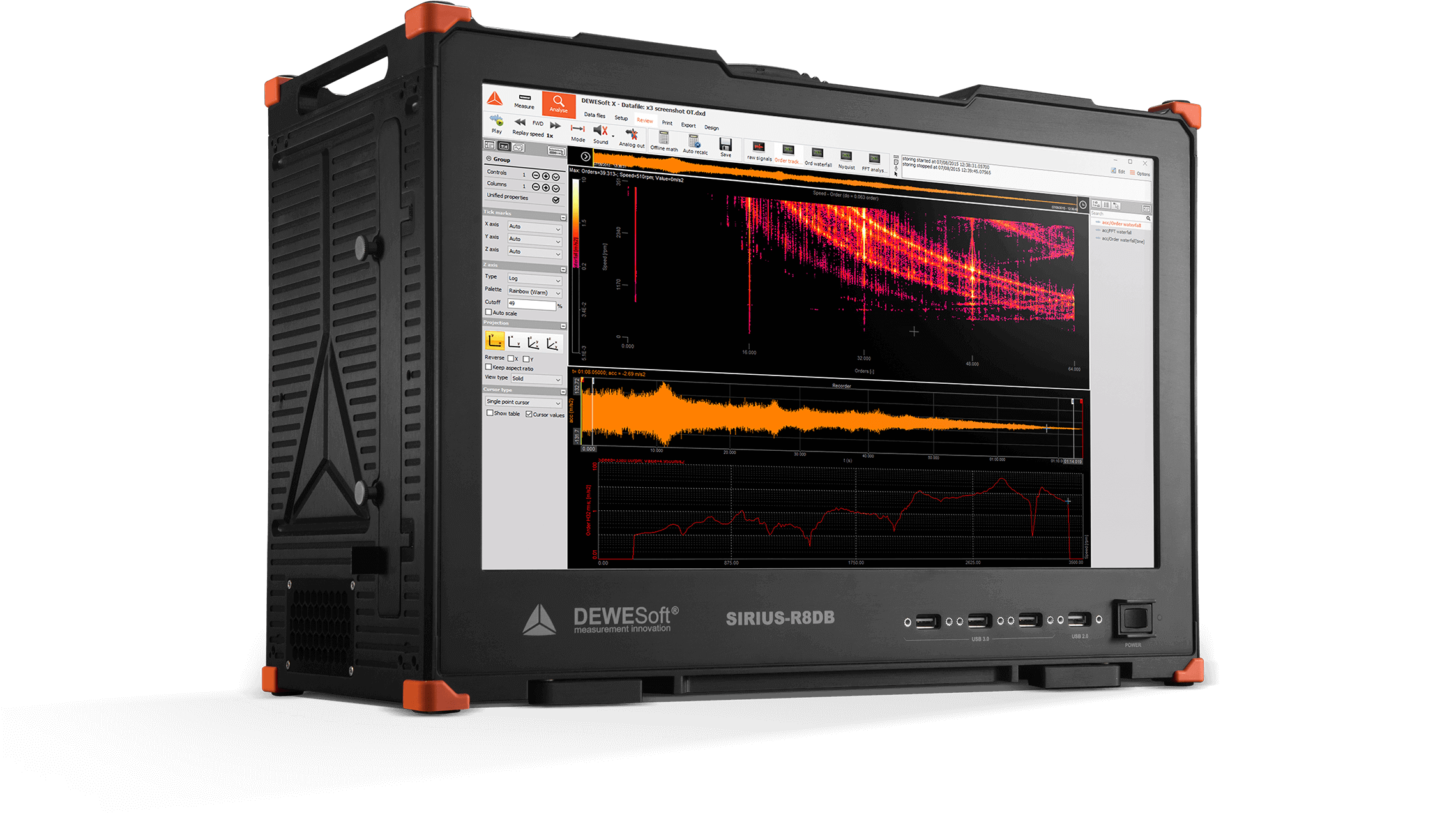 SIRIUS R8DB data acquisition system