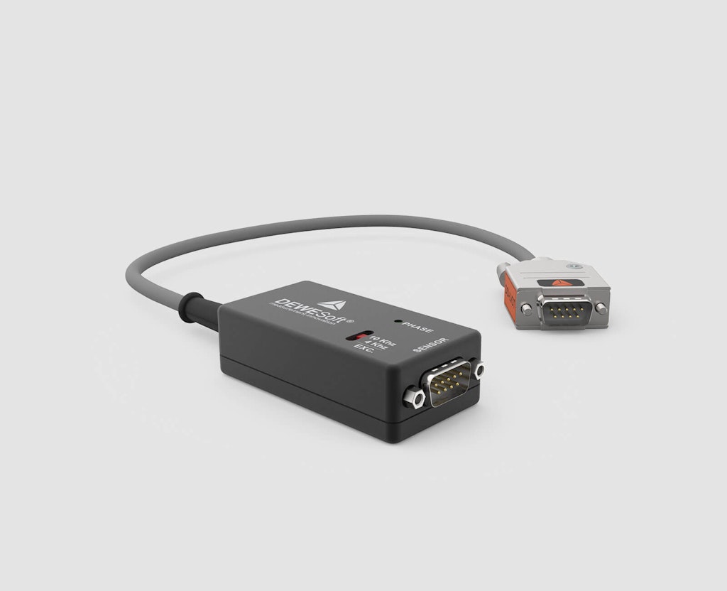 Adaptador DSI-LVDT compatible con acondicionadores de señal Dewesoft DB9