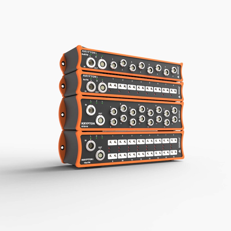 Dewesoft temperature data loggers thermocouple and RTD