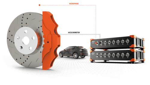 Dewesoft brake noise testing