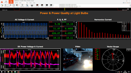Dewesoft LED light analysis
